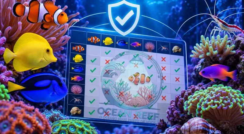 Tabela Completa de Compatibilidade Marinha: Monte Seu Reef com Segurança e Sem Brigas